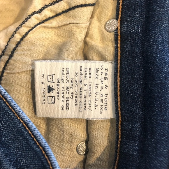 Rag & Bone Destroyed Skinny Stretch Jean - Picture 6 of 7